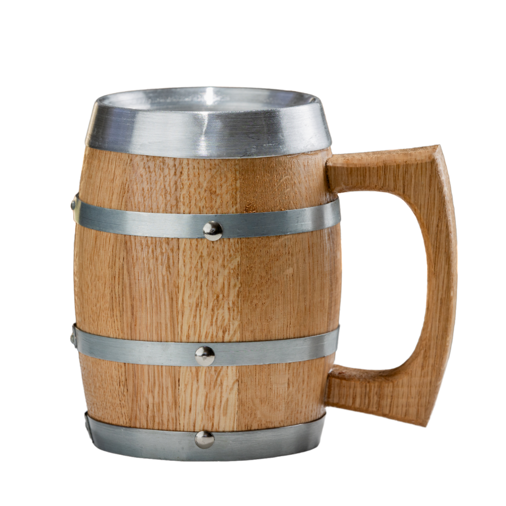 stainless steel barrel mug