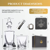 Don Vassie Luxury Crystal Whisky Decanter and Stones Gift Set -TWISTED CITY - Don Vassie Decanters