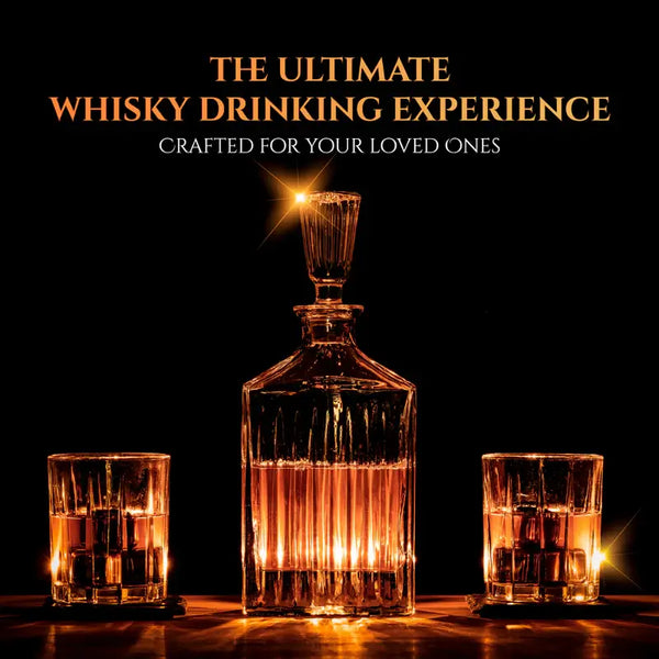 Don Vassie Luxury Crystal Whisky Decanter and Stones Gift Set -KAKADU - Don Vassie Decanters