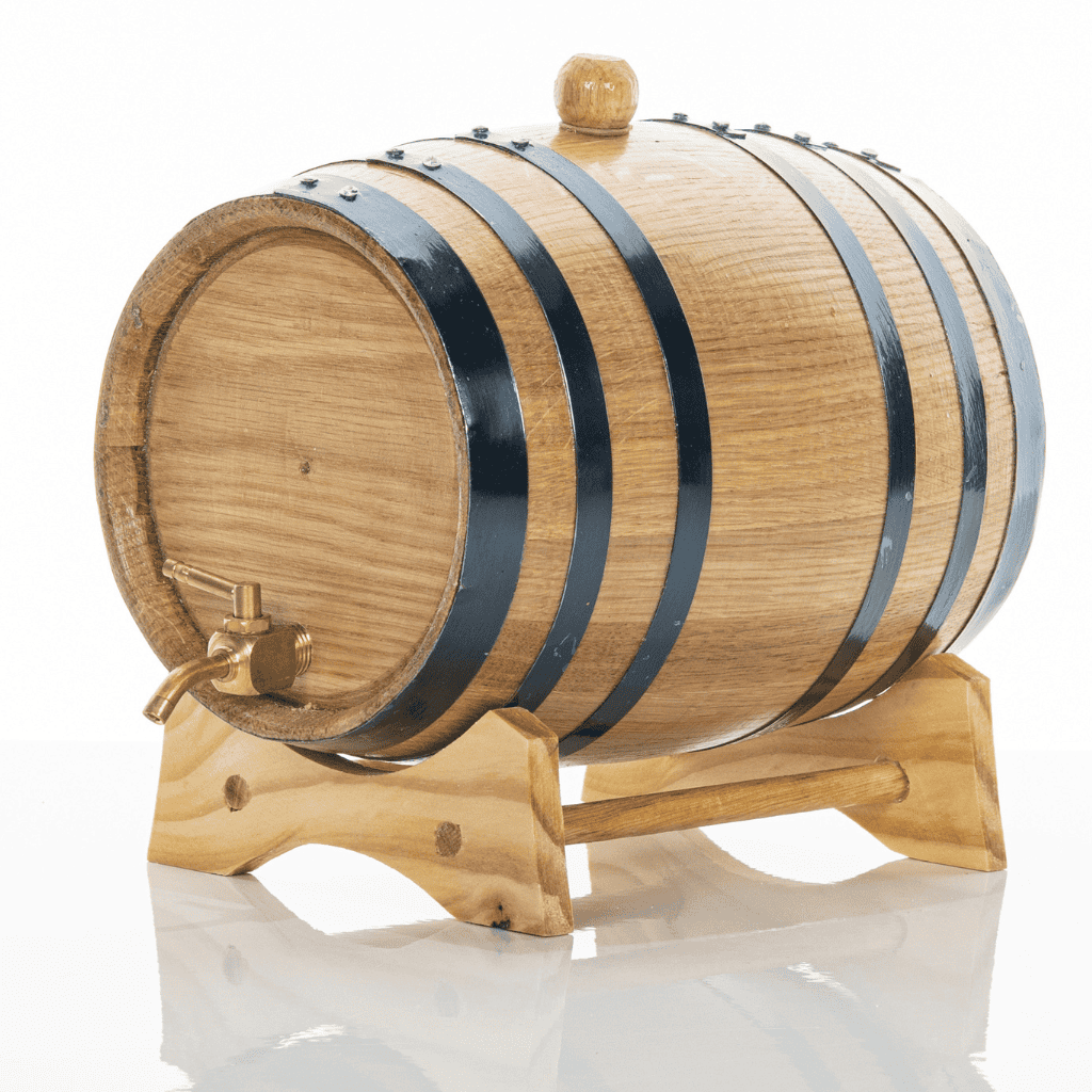wooden oak barrels