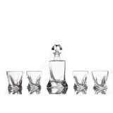 Don Vassie Luxury Crystal Whisky Decanter Set with 4 Glasses -TWISTED CITY - Don Vassie Decanters
