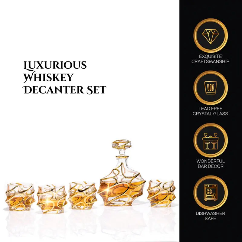 luxury whiskey decanter set1
