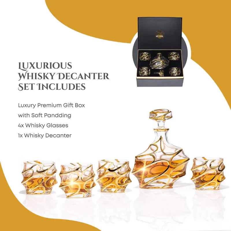 luxury whiskey decanter set3