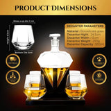 Diamond Whiskey Decanter Set