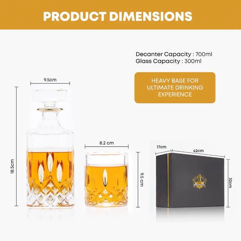 whisky decanter and glass set  4