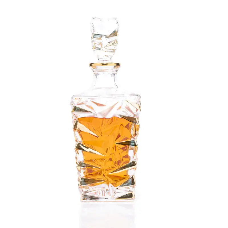 gold whiskey decanter 5