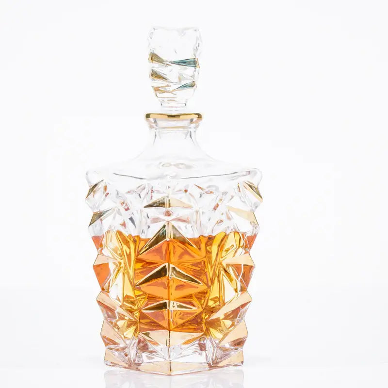 gold whiskey decanter 7