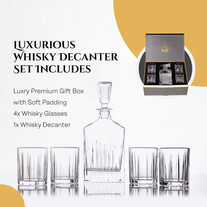 whisky bottle and glass set1