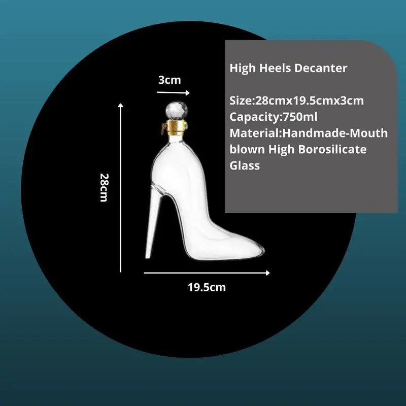 Don Vassie Exquisite High Heels Shaped Decanter 750ml - Don Vassie Decanters